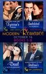Modern Romance October 2016 Books 5-8: Married for the Tycoon's Empire / Indebted to Moreno / A Deal with Alejandro / Surrendering to the Italian's Command - Abby Green ; Kate Walker ; Maya Blake ; Kim Lawrence - 9781474059022
