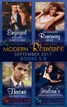 Modern Romance September 2017 Books 5 - 8 - Kate Hewitt ; Tara Pammi ; Chantelle Shaw ; Michelle Conder - 9781474074544