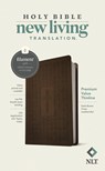 NLT Premium Value Thinline Bible, Filament Enabled (Leatherlike, Dark Brown Cross) - New Living Translation - 9781496458063