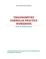 Trigonometry Formulae Practice Workbook - Subbiahdoss M - 9781535570978