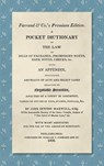 A Pocket Dictionary of the Law of Bills of Exchange, Promissory Notes, Bank Notes, Checks, &c. [1808] - John Irwing Maxwell - 9781584773122