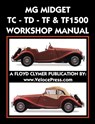 MG Midget Tc-Td-Tf-Tf1500 Workshop Manual - Mg Car Co - 9781588501493