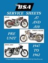 BSA A7 - A10 'Service Sheets' 1947-1962 for All Rigid, Spring Frame and Swing Arm Group 'a' Motorcycles - Floyd Clymer - 9781588502452