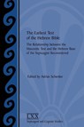 The Earliest Text of the Hebrew Bible - Adrian Schenker - 9781589830813