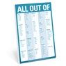 Classic Pad All out of - Knock Knock - 9781601061935