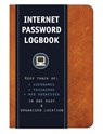 Internet Password Logbook (Cognac Leatherette) - Editors of Rock Point - 9781631061943
