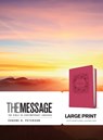 The Message Large Print (Leather-Look, Dusty Rose Floral) - Eugene H. Peterson - 9781631466762