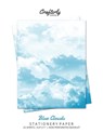 Blue Clouds Stationery Paper - Crafterly Paperie - 9781636571348