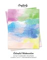 Colorful Watercolor Stationery Paper - Crafterly Paperie - 9781636571393