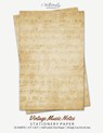 Vintage Music Notes Stationery Paper - Writerly Paperie - 9781636572567