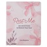 Rest in Me 365 Devotions to Restore Your Soul, Pink Faux Leather - Christianart Gifts - 9781639521005