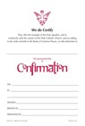 Confirmation Certificate #210r: Pack of 25 -  - 9781640655485