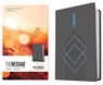The Message Deluxe Gift Bible (Leather-Look, Charcoal Ascension and Blue Diamonds): The Bible in Contemporary Language - Eugene H. Peterson - 9781641586092