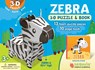 Zebra: Wildlife 3D Puzzle and Book [With Puzzle] - Kathy Broderick - 9781642690194