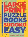 Large print Puzzle Books sudoku Easy - Book Panda Puzzle Book - 9781687145659