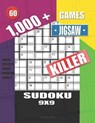 1,000 + Games jigsaw killer sudoku 9x9: Logic puzzles hard - extreme levels - HOLMES,  Basford - 9781693956249