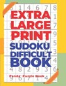 Extra Large Print Sudoku Difficult Book - Book Panda Puzzle Book - 9781702250641
