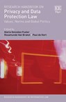 Research Handbook on Privacy and Data Protection Law - Gloria Gonzalez ; Rosamunde Van Brakel ; Paul De Hert - 9781786438508