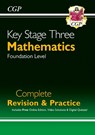 KS3 Maths Complete Revision & Practice – Foundation (includes Online Edition, Videos & Quizzes): for Years 7, 8 and 9 - CGP Books - 9781789082449