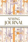 Sewing Journal (Orange and Purple Wildflower Bows with Vertical Stripes) - Revive Stationery - 9781834120478