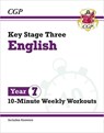 KS3 Year 7 English 10-Minute Weekly Workouts - CGP Books - 9781837740482