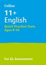 11+ English Quick Practice Tests Age 9-10 (Year 5) - Letts 11+ - 9781844199143