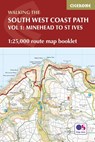 South West Coast Path Map Booklet - Vol 1: Minehead to St Ives - Paddy Dillon - 9781852849368