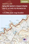 South West Coast Path Map Booklet - Vol 2: St Ives to Plymouth - Paddy Dillon - 9781852849375