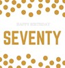 Happy 70th Birthday Guest Book (Hardcover) - Lulu and Bell - 9781912817580