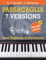7 Versions Passacaglia - Handel / Halvorsen - Avgusta Udartseva ; Open White Book - 9781962612159