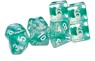 Thracian Azure Swirl Dice - Traditional 9-set - Goodman Staff - 9781964581040