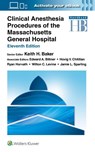 Clinical Anesthesia Procedures of the Massachusetts General Hospital - Keith Baker - 9781975242985