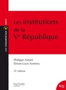 Les Institutions de la Ve République - Simon-Louis Formery ; Philippe Ardant - 9782017117094