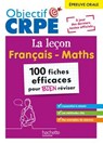 Objectif CRPE 2025 - épreuve orale de leçon - français et maths - 100 fiches pour bien réviser - Erik Kermorvant ; Joseph Sansonetti ; Laurence Breton ; Jannick Caillabet ; Stéphanie Genre ; Kathy Similowski ; Rodolphe Viardet ; Aurélie Gourmelon ; Karine Rabanit - 9782017903604