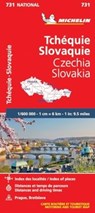 Czech Republic, Slovak Republic - Michelin National Map 731 -  - 9782067171794