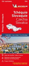 Czech Republic, Slovak Republic - Michelin National Map 731 -  - 9782067171794