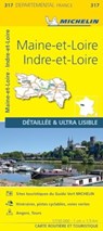 Indre-et-Loire Maine-et-Loire - Michelin Local Map 317 -  - 9782067202191