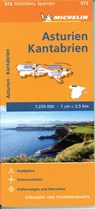 Michelin Asturien, Kantabrien. Straßen- und Tourismuskarte 1:250.000 -  - 9782067228504