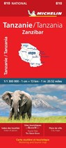 Tanzania & Zanzibar - Michelin National Map 810 -  - 9782067242586