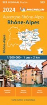 Michelin Wegenkaart 523 Rhône-Alpes 2024 -  - 9782067262263