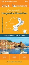 Michelin Wegenkaart 526 Languedoc-Roussillon 2024 -  - 9782067262539