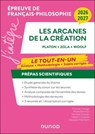 Manuel Prépas scientifiques Les arcanes de la création Français-Philosophie - 2026-2027 - France Farago ; Marie Bermon ; Nicolas Grenier ; Gilbert Guislain ; Christine Lamotte - 9782100898381