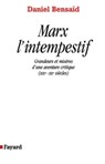 Marx l'intempestif - Daniel Bensaïd - 9782213675299