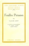 Feuilles persanes - Claude Anet - 9782246799030