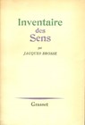 L'inventaire des sens - Jacques Brosse - 9782246804345