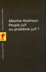 Peuple juif ou problème juif ? - Maxime Rodinson - 9782707172402