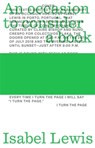 An Occasion to Consider a Book - Isabel Lewis - 9783000765889