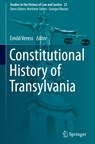 Constitutional History of Transylvania - Emod Veress - 9783031221651