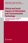 Ethical and Social Impacts of Information and Communication Technology - Isabel Alvarez ; Mario Arias-Oliva ; Adrian-Horia Dediu - 9783032014283