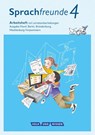 Sprachfreunde 4. Schuljahr - Ausgabe Nord (Berlin, Brandenburg, Mecklenburg-Vorpommern) - Arbeitsheft Schulausgangsschrift - Katrin Junghänel ; Susanne Kelch ; Andrea Knöfler - 9783060836482